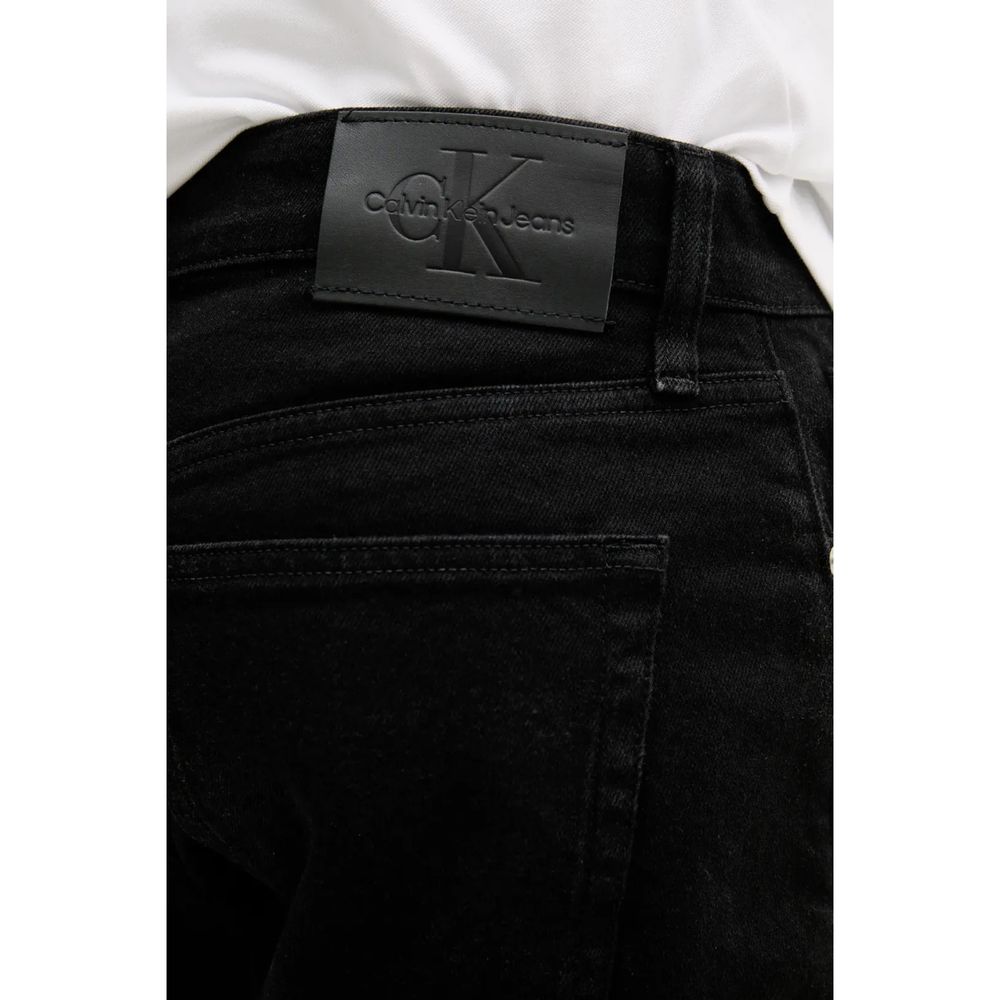 Calvin Klein Jeans Black Cotton Bermuda Shorts Calvin Klein Jeans