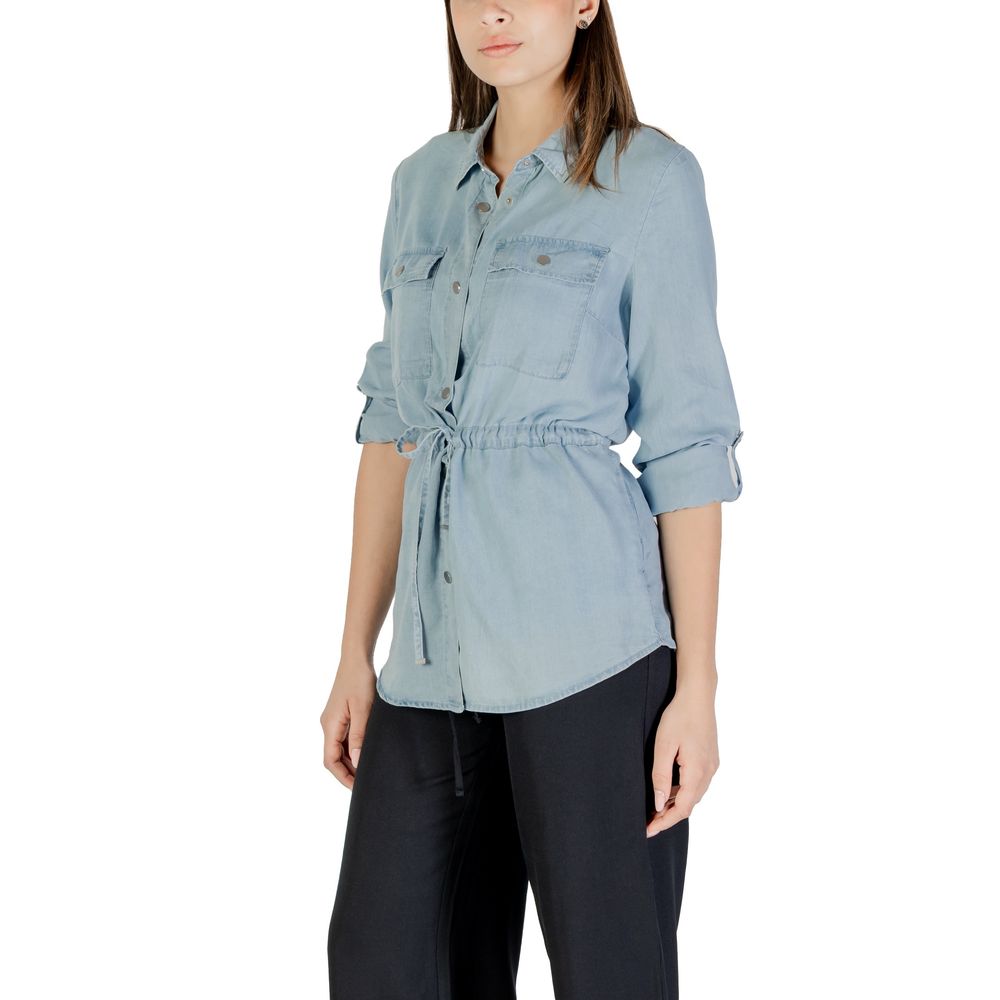 Only Light Blue Tencel Blouse Only