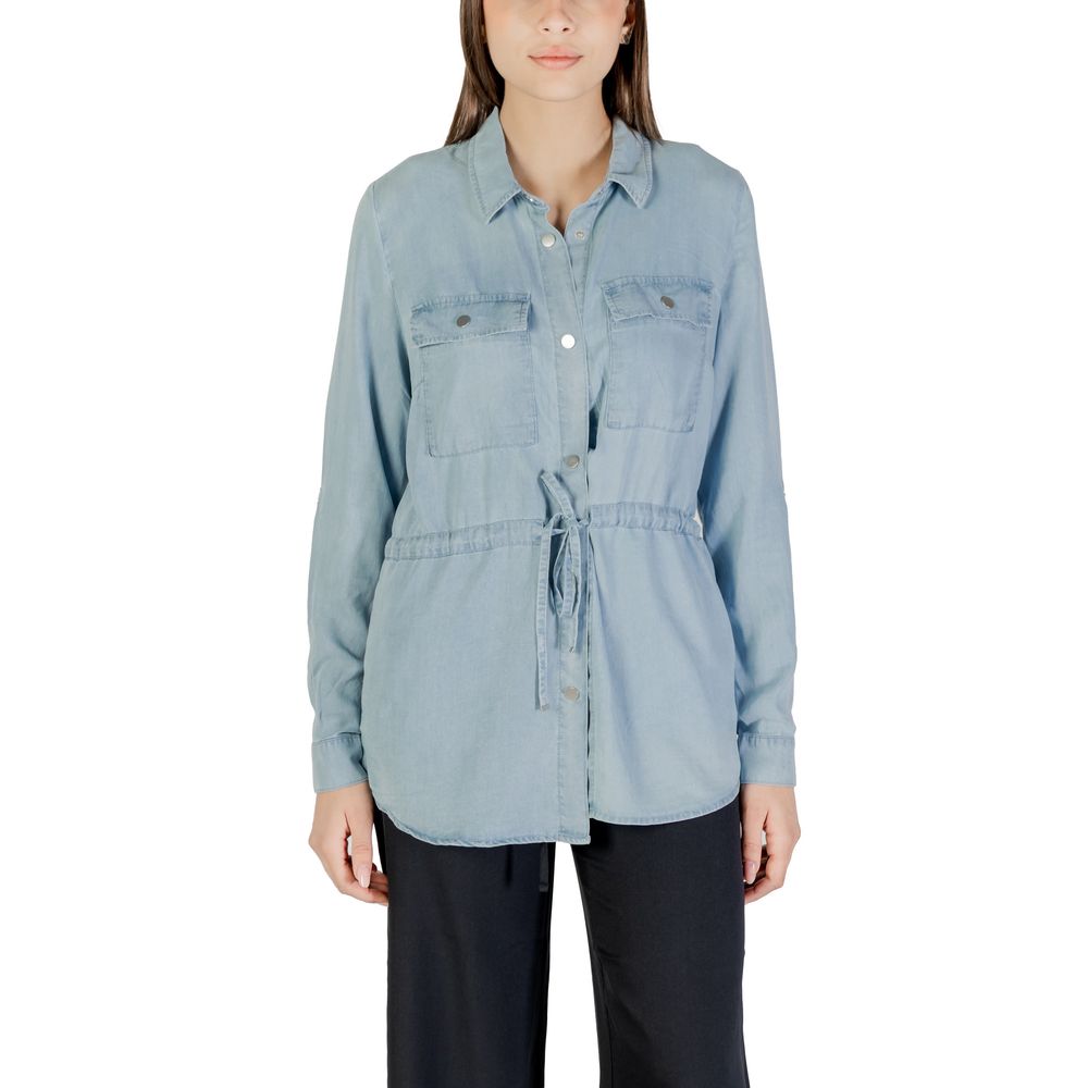 Only Light Blue Tencel Blouse Only