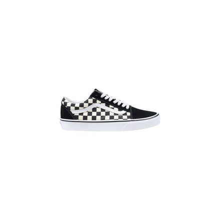 Vans Black And White Fabric Low Top Sneakers Vans