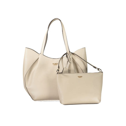 Guess Jeans Beige Polyurethane Women's Handbag Guess Jeans