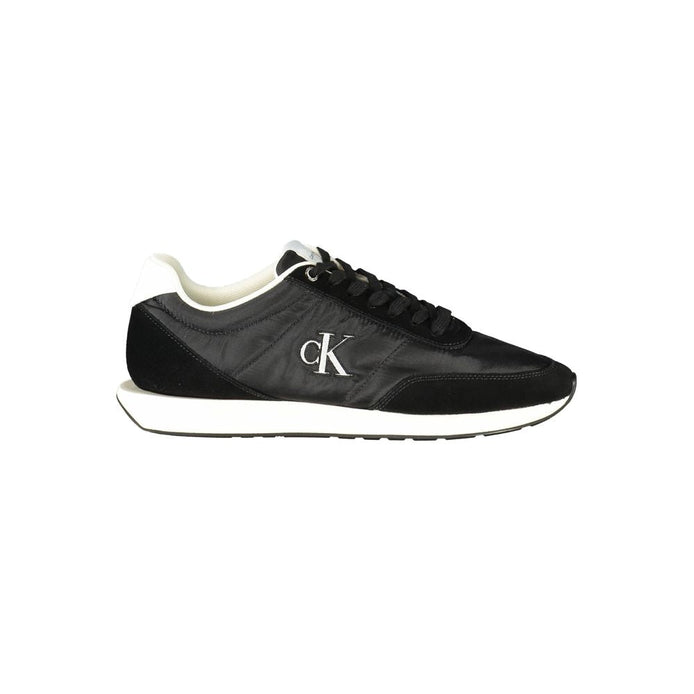 Calvin Klein Black Recycled Polyester Men Sneaker Calvin Klein