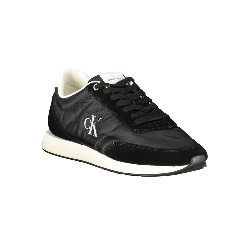 Calvin Klein Black Recycled Polyester Men Sneaker Calvin Klein