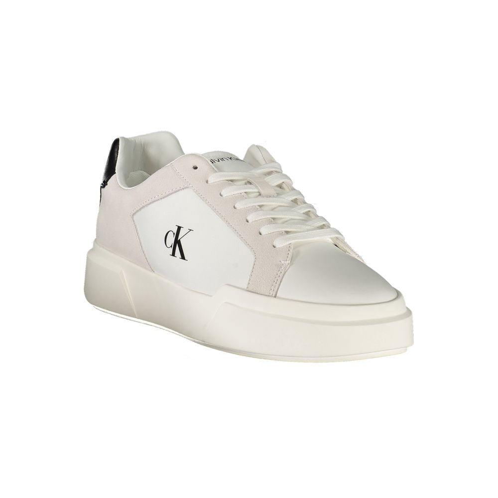 Calvin Klein White Leather Men Sneaker Calvin Klein