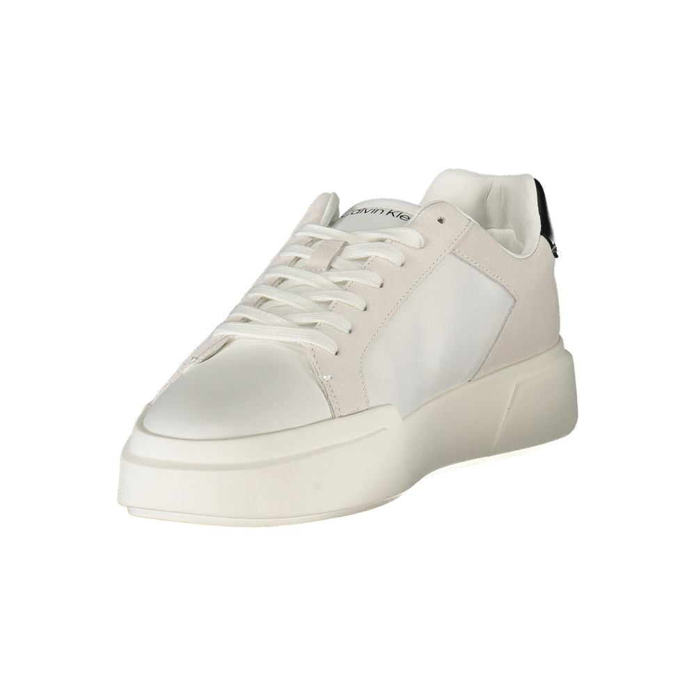 Calvin Klein White Leather Men Sneaker Calvin Klein