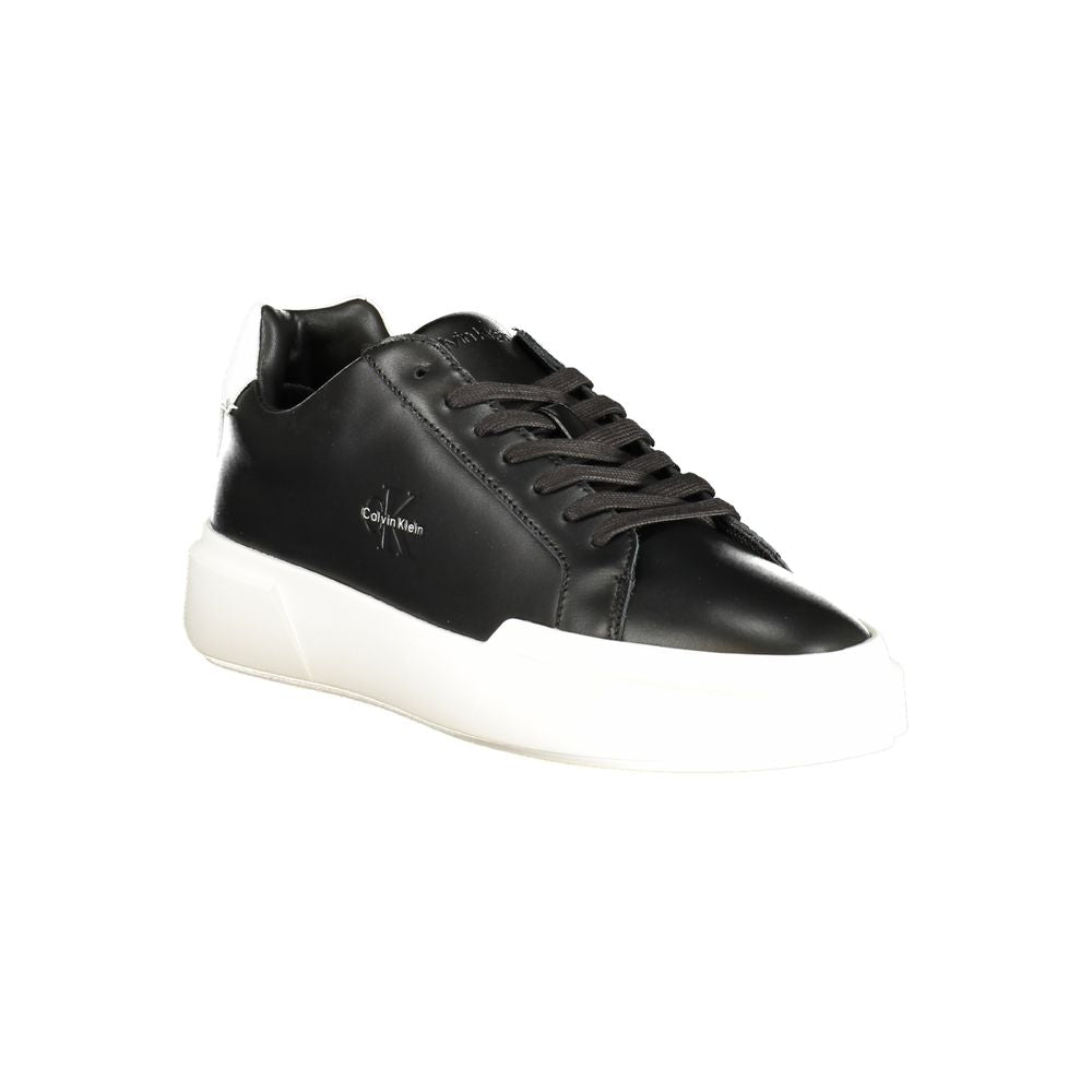Calvin Klein Black Leather Men's Sneaker Calvin Klein