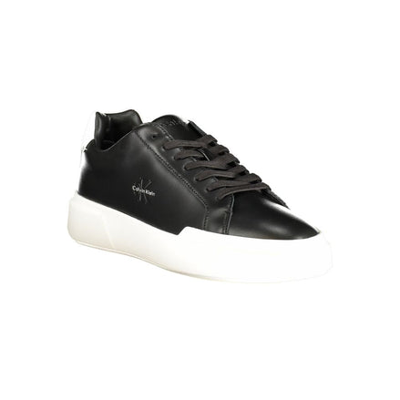 Calvin Klein Black Leather Men's Sneaker Calvin Klein