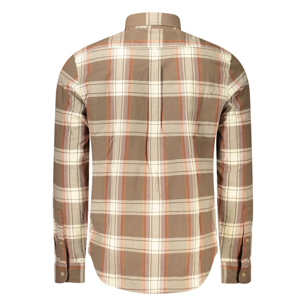 Timberland Brown Cotton Men Shirt Timberland