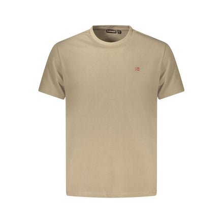 Napapijri Marrone Cotton Mens T-Shirt Napapijri