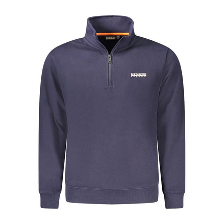 Napapijri Blue Cotton Men Sweatshirt Napapijri