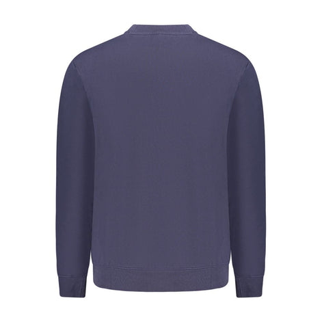 Napapijri Blue Cotton Men Sweatshirt Napapijri