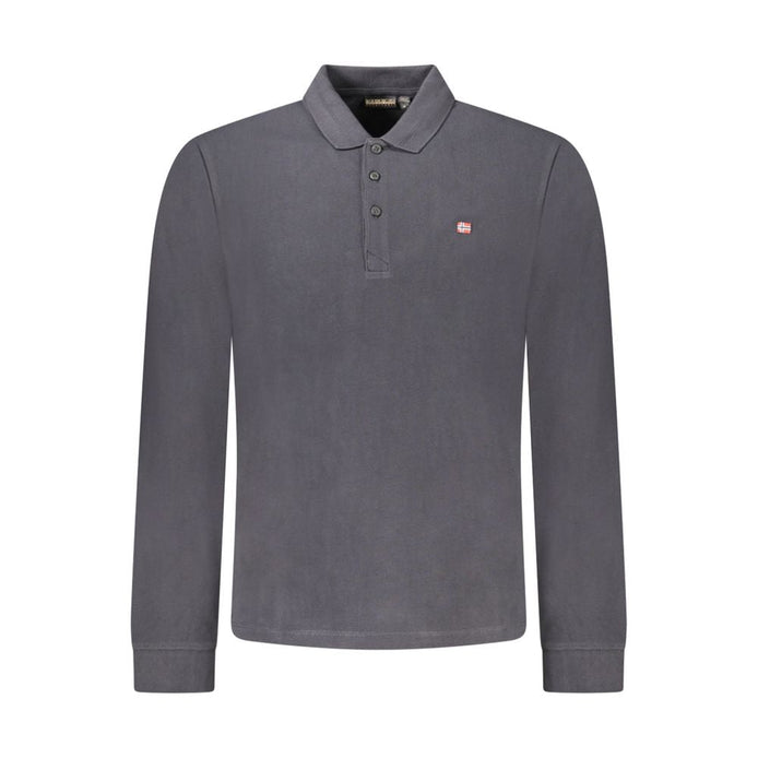 Napapijri Nero Cotton Men Polo Shirt Napapijri