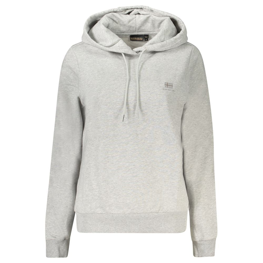 Napapijri Grigio Cotton Women Sweatshirt Napapijri
