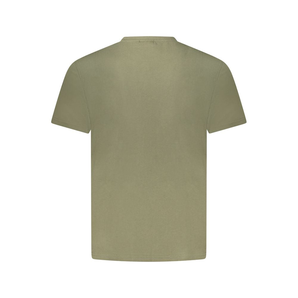 Napapijri Green Cotton Men T-Shirt Napapijri