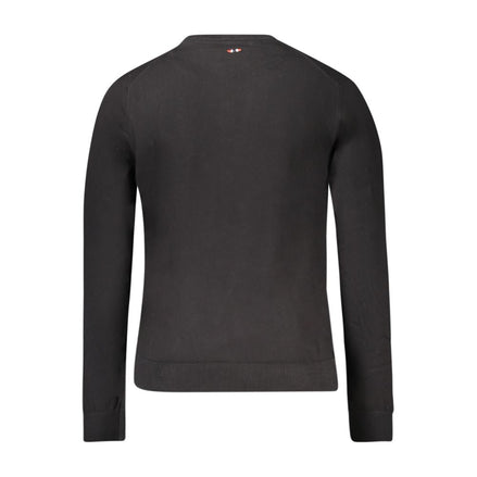 Napapijri Black Cotton Men Sweater Napapijri