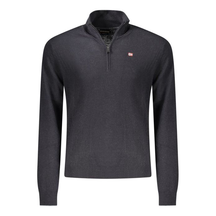 Napapijri Black Wool Mens Sweater Napapijri