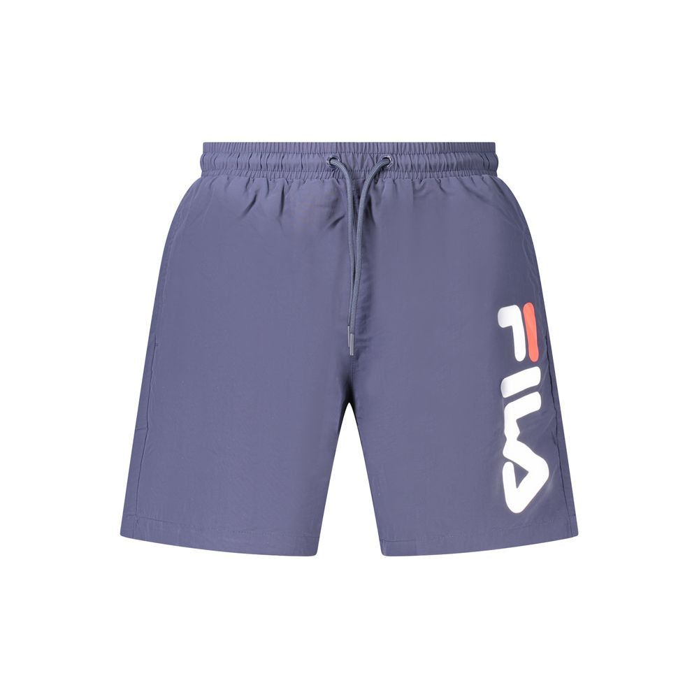 Fila Blu Poliammide Mens Swim Boxer Fila