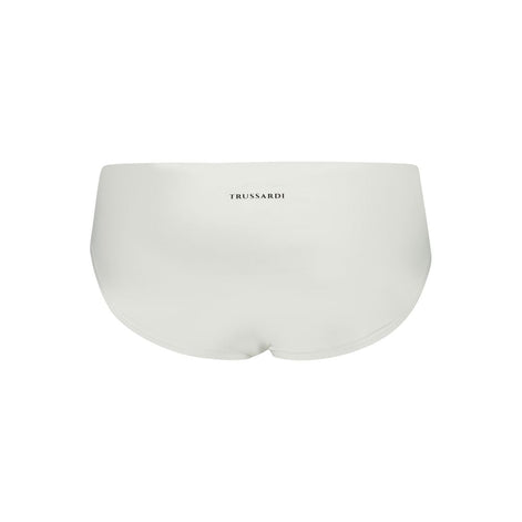 Trussardi White Elastane Swimwear Trussardi