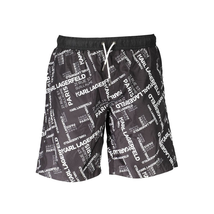 Karl Lagerfeld Black Polyester Swimwear Karl Lagerfeld