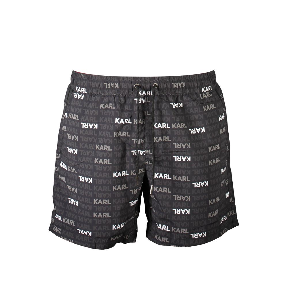 Karl Lagerfeld Black Polyester Swimwear Karl Lagerfeld