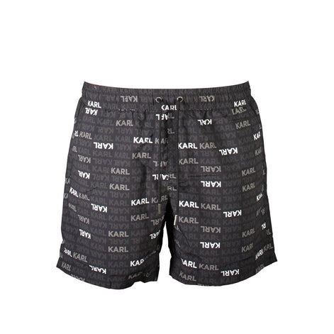 Karl Lagerfeld Black Polyester Swimwear Karl Lagerfeld