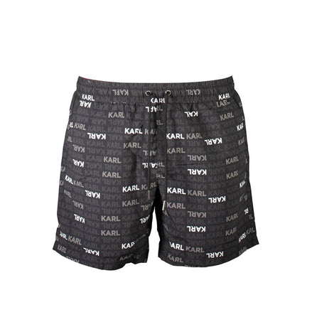 Karl Lagerfeld Black Polyester Swimwear Karl Lagerfeld