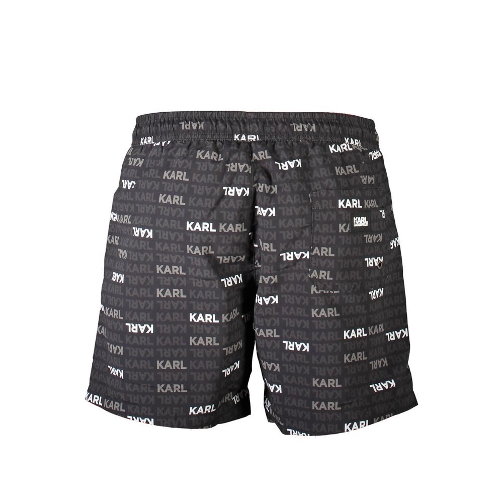 Karl Lagerfeld Black Polyester Swimwear Karl Lagerfeld