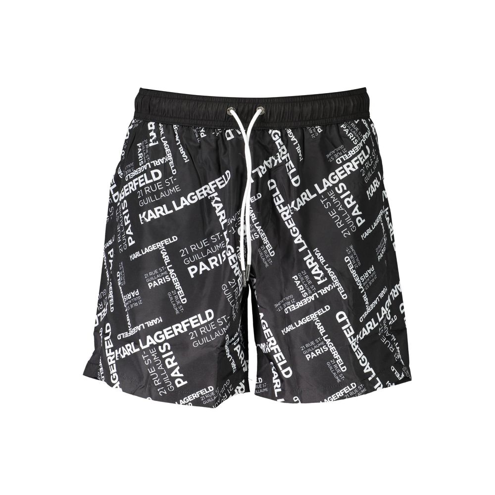 Karl Lagerfeld Black Polyester Swimwear Karl Lagerfeld