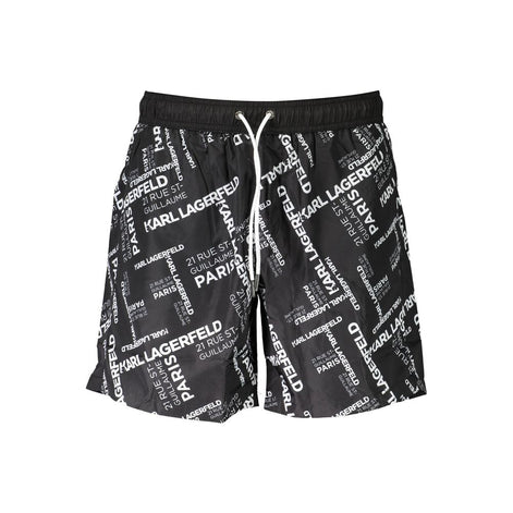 Karl Lagerfeld Black Polyester Swimwear Karl Lagerfeld