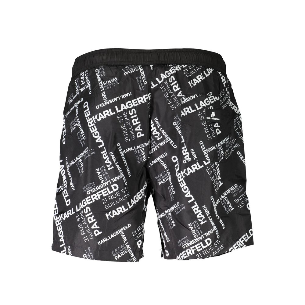 Karl Lagerfeld Black Polyester Swimwear Karl Lagerfeld