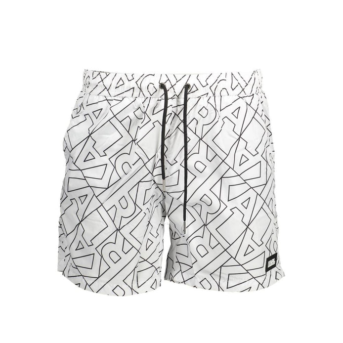 Karl Lagerfeld White Polyester Men's Swim Boxer Karl Lagerfeld