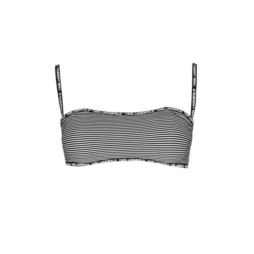 Karl Lagerfeld Black Elastane Swimwear Karl Lagerfeld