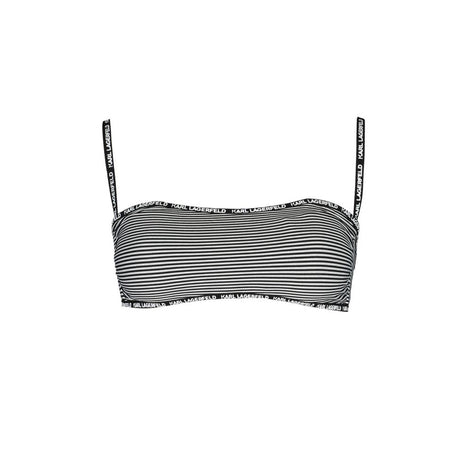 Karl Lagerfeld Black Elastane Swimwear Karl Lagerfeld