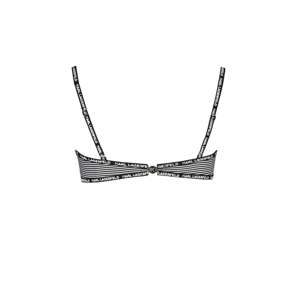 Karl Lagerfeld Black Elastane Swimwear Karl Lagerfeld