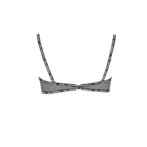 Karl Lagerfeld Black Elastane Swimwear Karl Lagerfeld