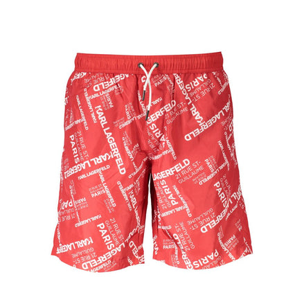 Karl Lagerfeld Red Polyester Swimwear Karl Lagerfeld