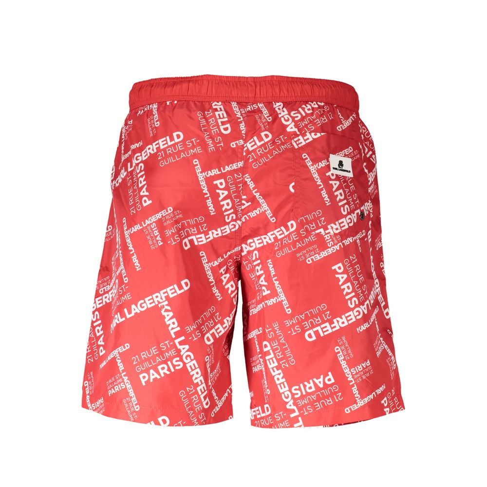 Karl Lagerfeld Red Polyester Swimwear Karl Lagerfeld