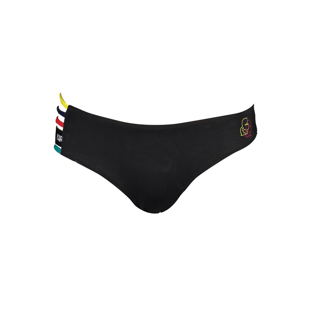 Karl Lagerfeld Black Elastane Swimwear Karl Lagerfeld