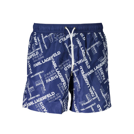 Karl Lagerfeld Blue Polyester Swimwear Karl Lagerfeld