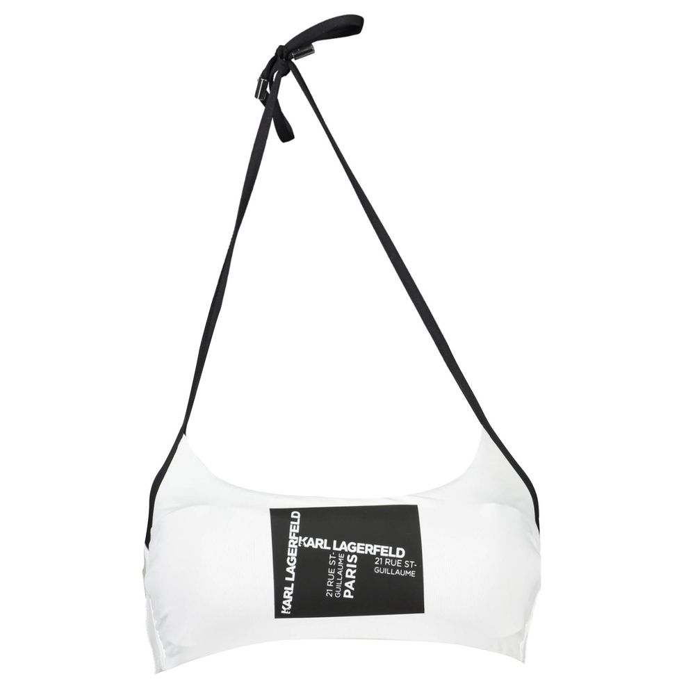 Karl Lagerfeld White Elastane Swimwear Karl Lagerfeld