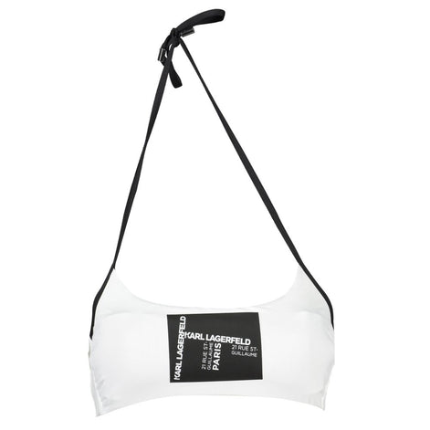Karl Lagerfeld White Elastane Swimwear Karl Lagerfeld
