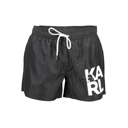 Karl Lagerfeld Black Polyester Swimwear Karl Lagerfeld