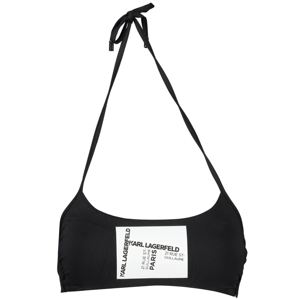 Karl Lagerfeld Black Elastane Swimwear Karl Lagerfeld