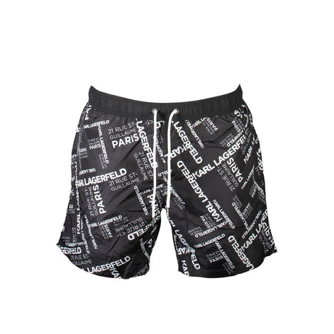 Karl Lagerfeld Black Polyester Swimwear Karl Lagerfeld