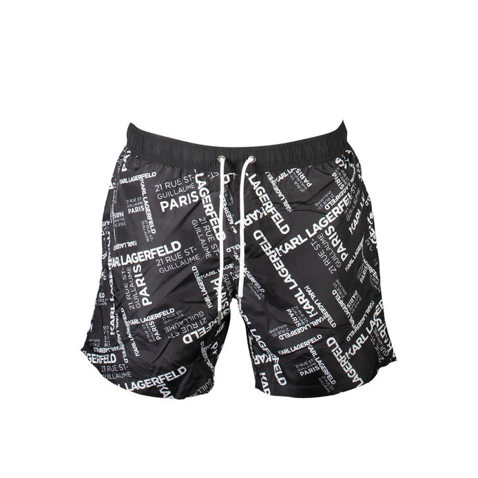 Karl Lagerfeld Black Polyester Swimwear Karl Lagerfeld