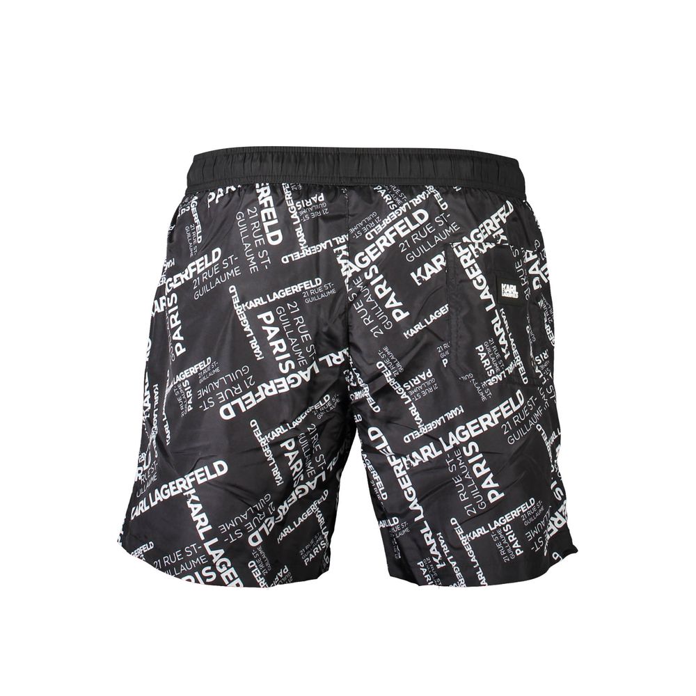 Karl Lagerfeld Black Polyester Swimwear Karl Lagerfeld