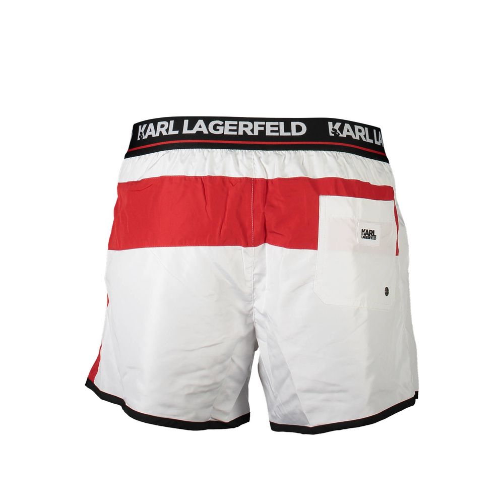 Karl Lagerfeld White Polyester Swimwear Karl Lagerfeld