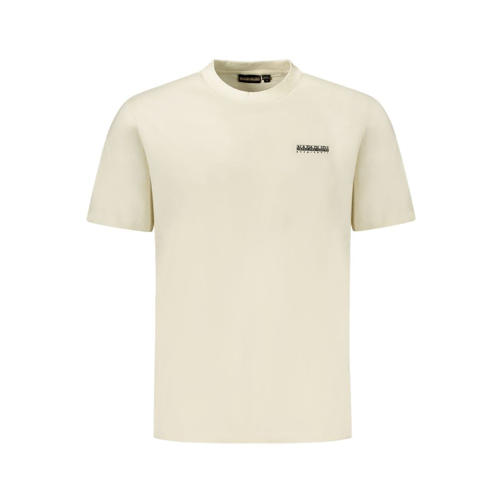 Napapijri Beige Cotton Men T-Shirt Napapijri