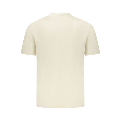 Napapijri Beige Cotton Men T-Shirt Napapijri