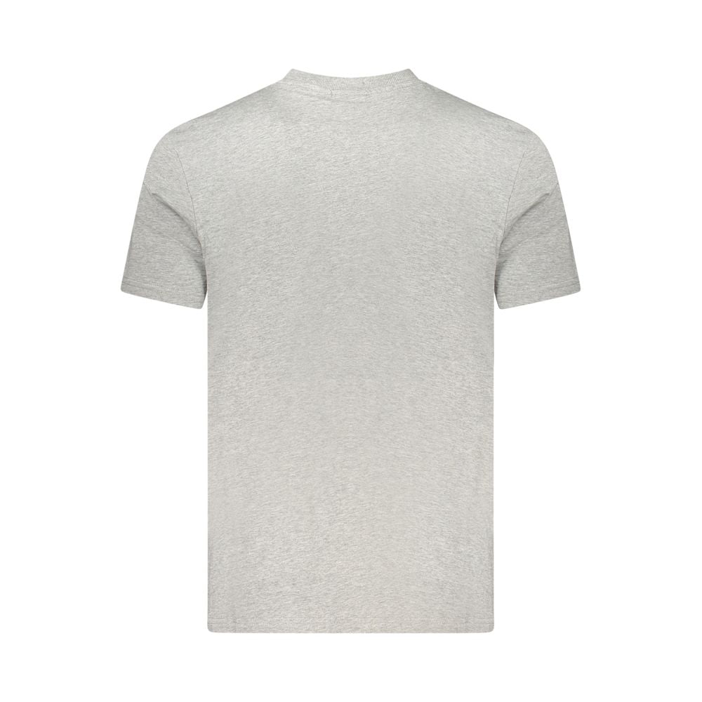 Napapijri Grigio Cotton Men T-Shirt Napapijri